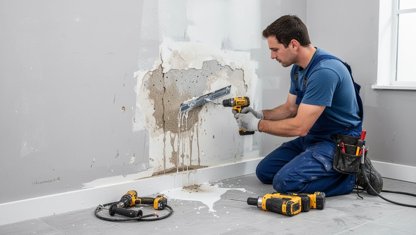 Wall Water Damage Repair